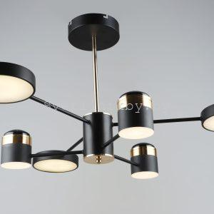 Светильник светодиодный 1102/3+3 BK+FGD