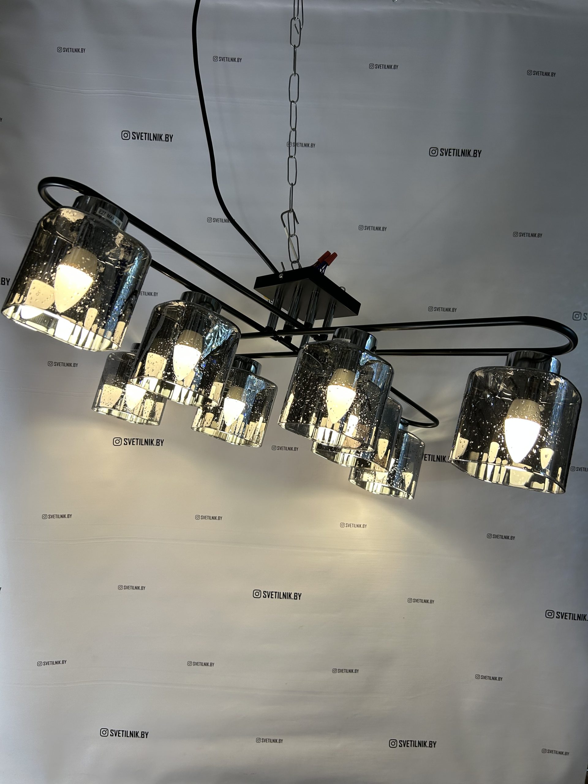 Люстра 07380/8 BK+CR