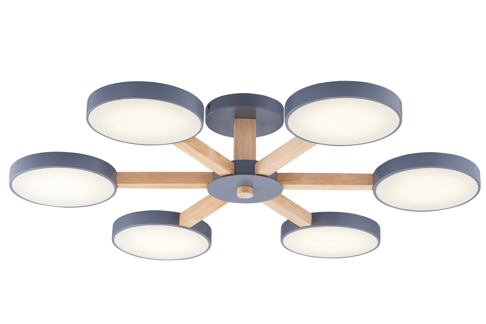 Светильник светодиодный 18027STD/6 GREY+WOOD+WHITE