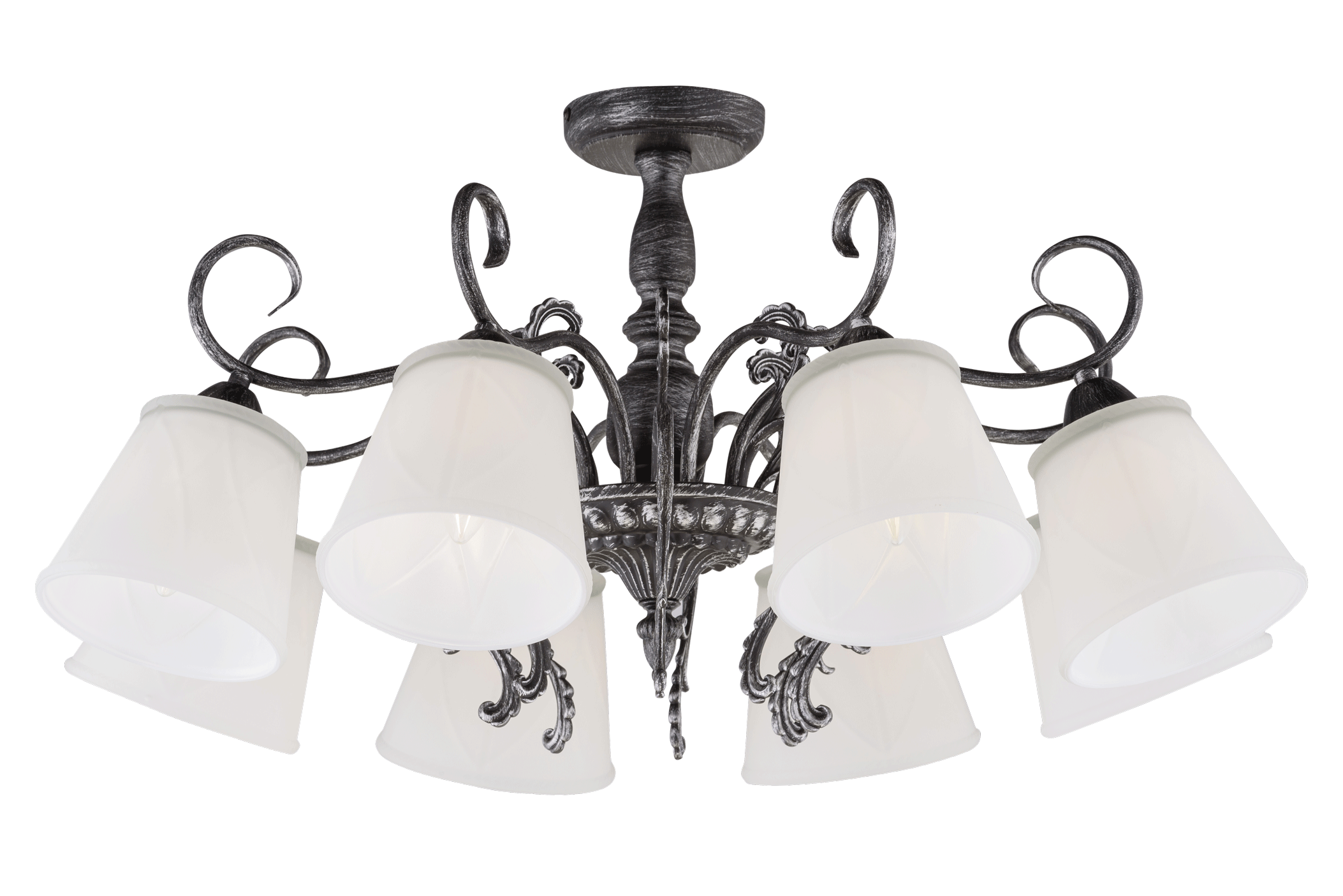 Люстра 85624/8A BK+SV