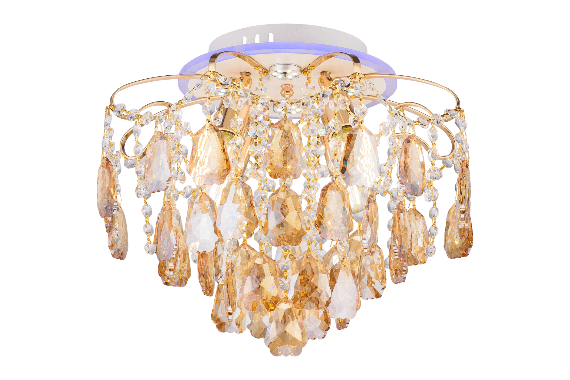 Люстра хрустальная 2024/4+4 WT+FG