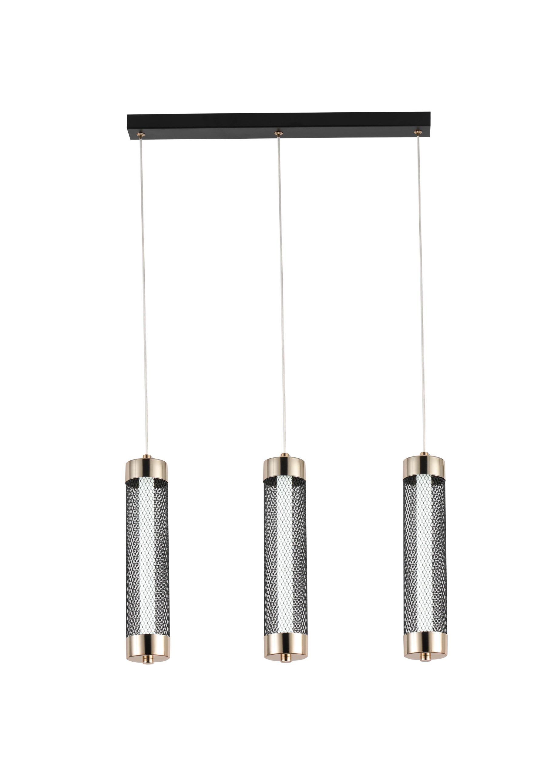 Люстра 2666/3L GOLD+BLACK