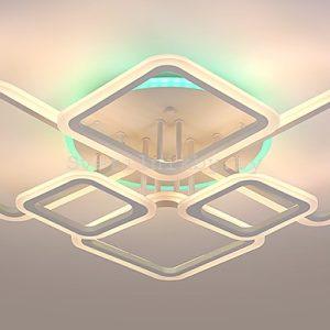 Светильник светодиодный 3012/2*3 WT+RGB