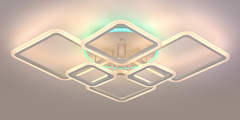 Светильник светодиодный 3012/2*3 WT+RGB