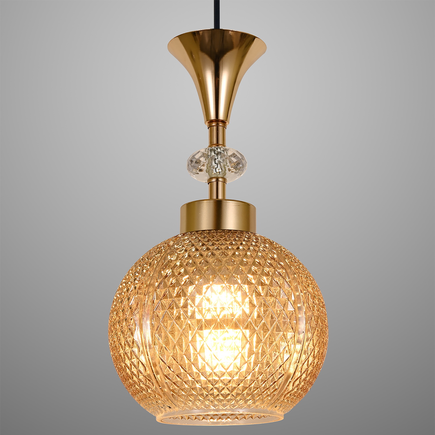 Люстра подвесная 02001-0.9-02 AMBER — изображение 2