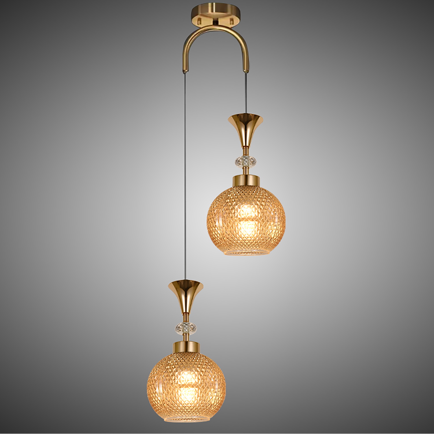 Люстра подвесная 02001-0.9-02 AMBER — изображение 3