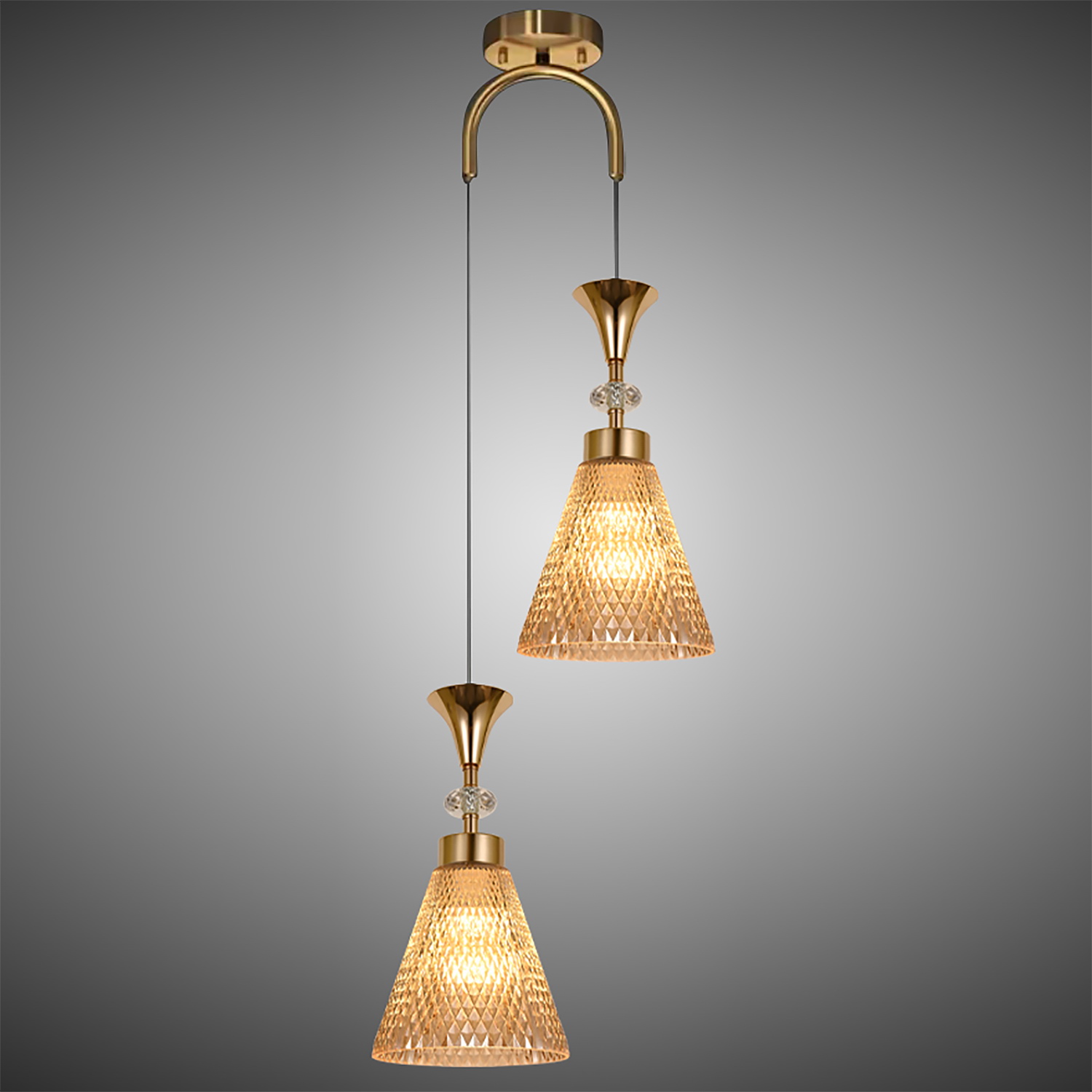 Люстра подвесная 02005-0.9-02 AMBER — изображение 3