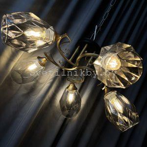 Люстра 4617/5 BK+FG