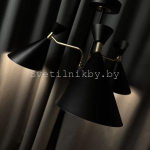 Люстра 3646/3 BK+FG