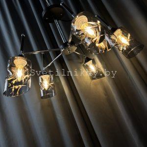 Люстра 3795/5 CH+BK