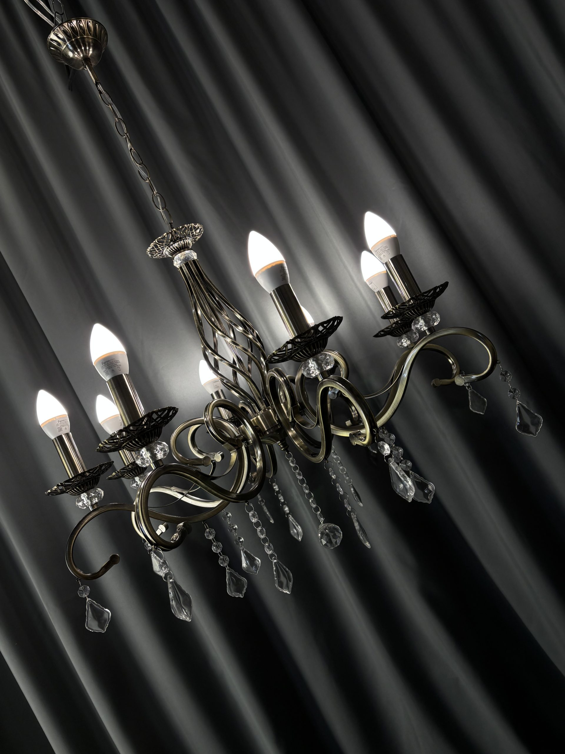 Люстра хрустальная 1208/8 AB — изображение 2